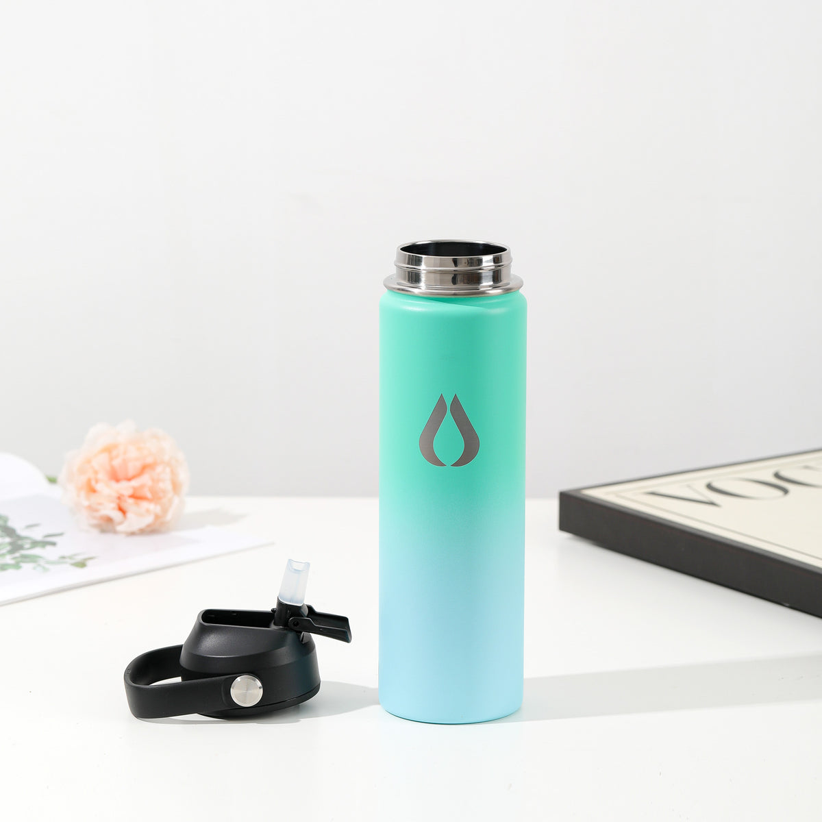 Vandflaske - 650ML - Green Sky
