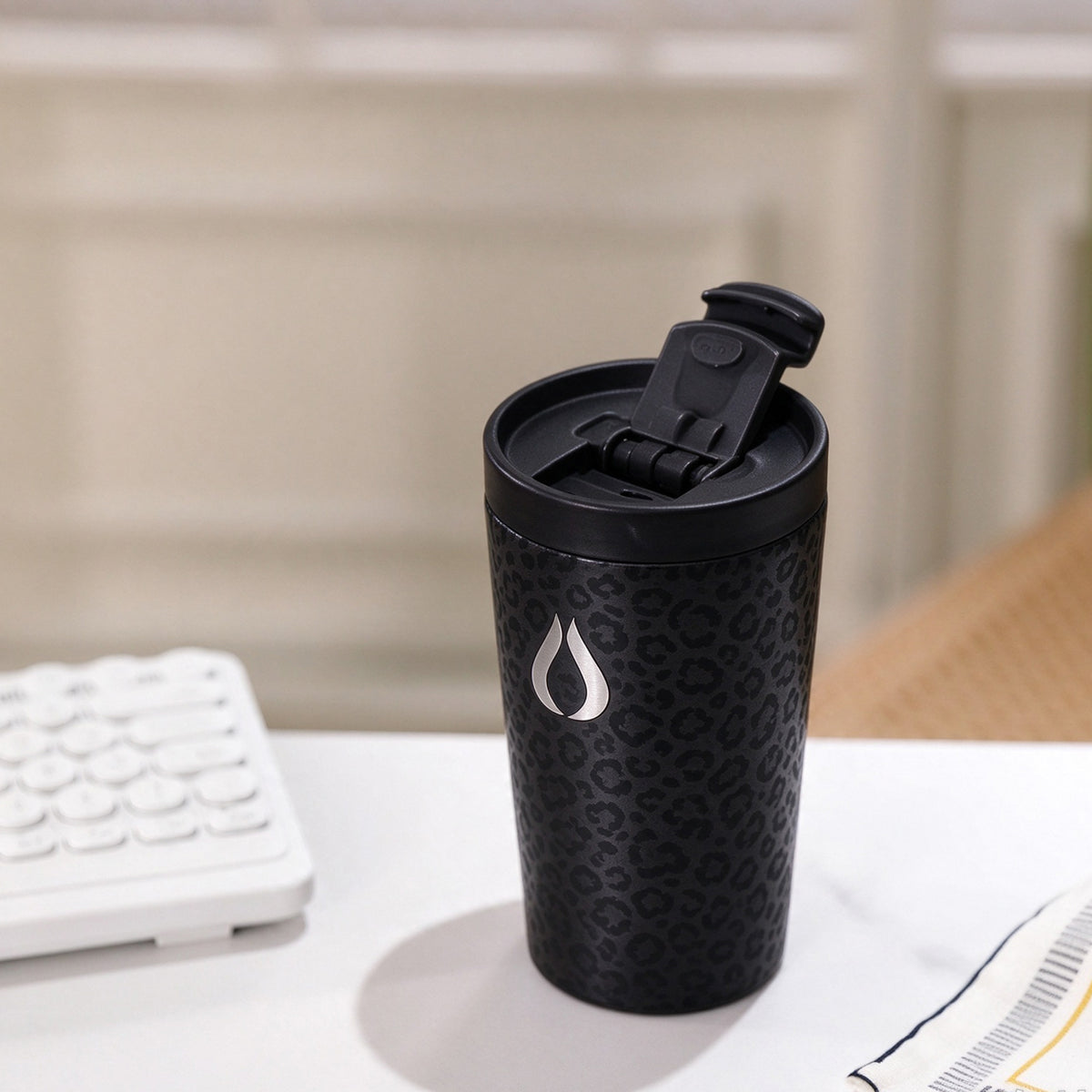 Kaffe Kop - 400ML - Black Leopard