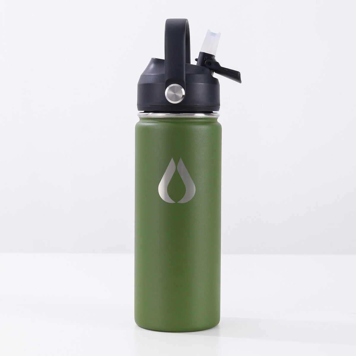 Vandflaske - 500ML - Dark Olive
