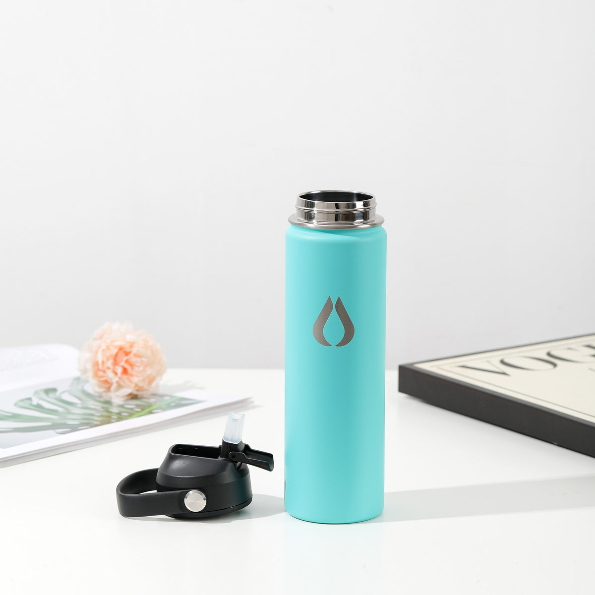 Vandflaske - 650ML - Turquoise