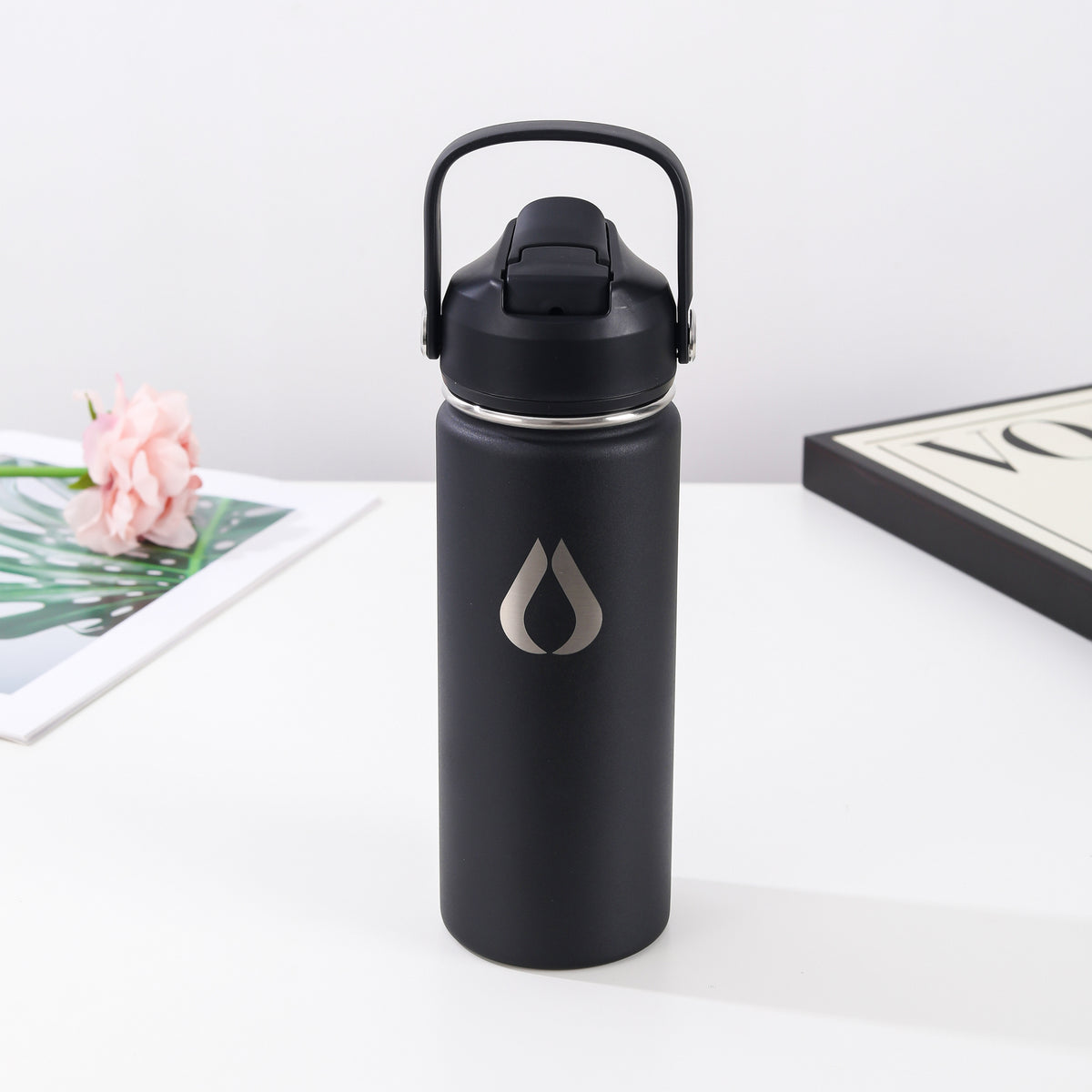 Vandflaske - 500ML - Sort